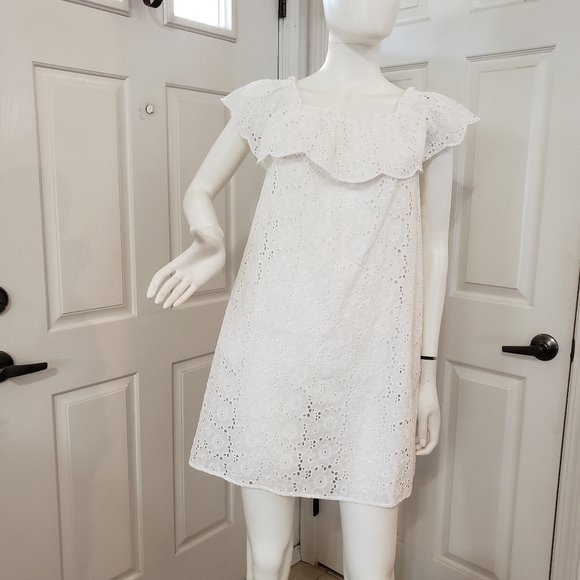 Tory Burch Broderie Lace Eyelet Dress Size Small - Picture 1 of 7